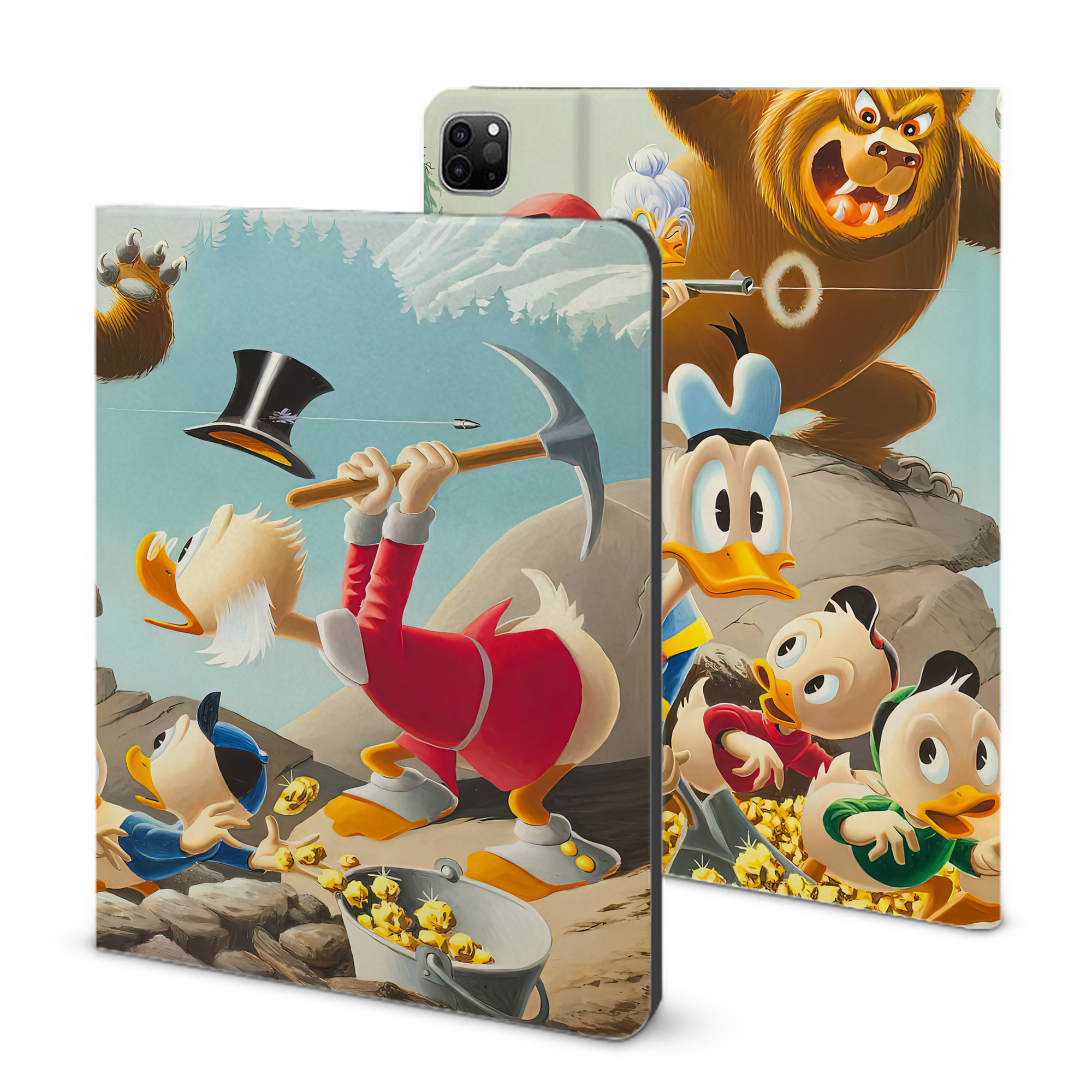 （画像用） ミッキーマウス Mickey Mouse IPad ケース ブック型 PUレザー TPU 耐衝撃 軽量 薄型 ペン収納なし 全面保護 IPad 各モデル対応